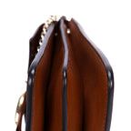 Mochila Faye Pulsera Cuero Liso Marrón/Ante