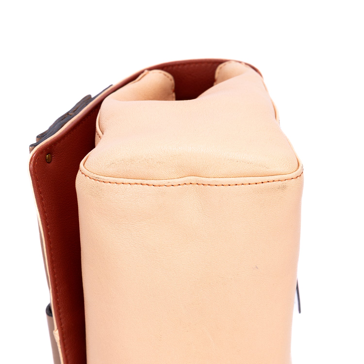 Shoulder Bag Small Bow Crossbody Light Orange Calfskin leather