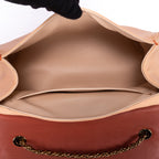 Shoulder Bag Small Bow Crossbody Light Orange Calfskin leather