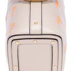 Sac bandoulière Roy Bucket en cuir de veau lisse gris