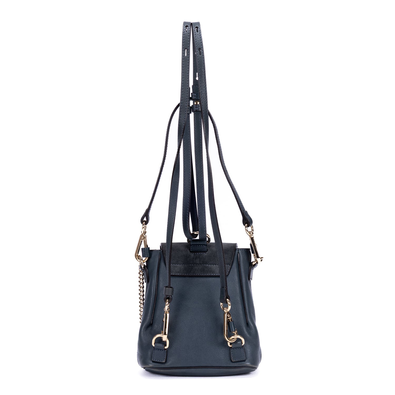 Backpack Faye Backpack Mini Navy Smooth Calfskin Leather/Suede Leather