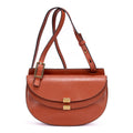 Shoulder Bag Georgia Crossbody Brown Calfskin leather