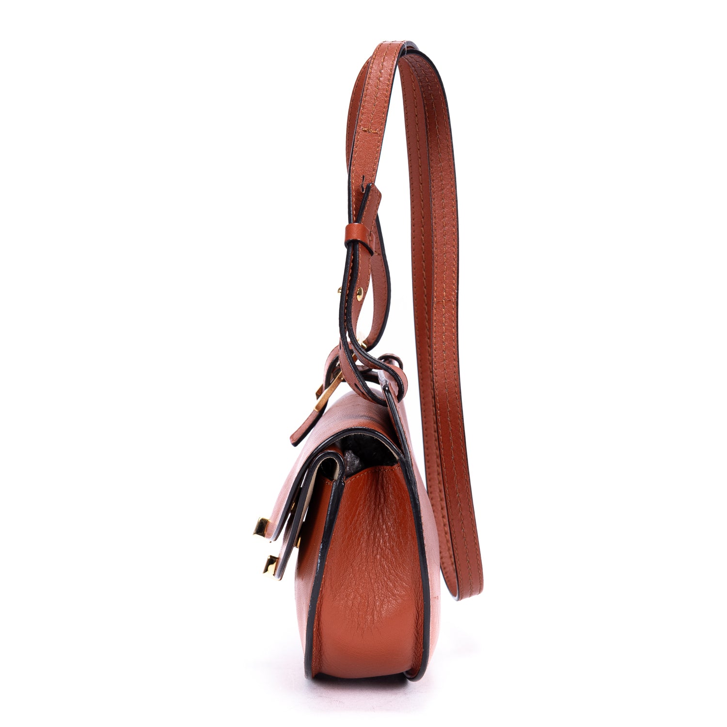Shoulder Bag Georgia Crossbody Brown Calfskin leather