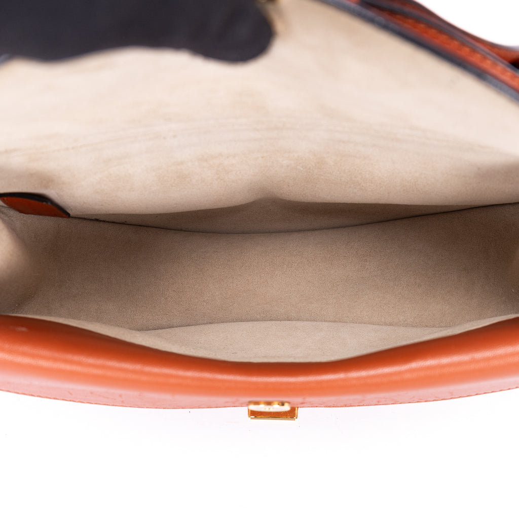 Shoulder Bag Georgia Crossbody Brown Calfskin leather
