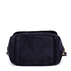 Shoulder Bag Indy Camera Crossbody Black Sude Leather