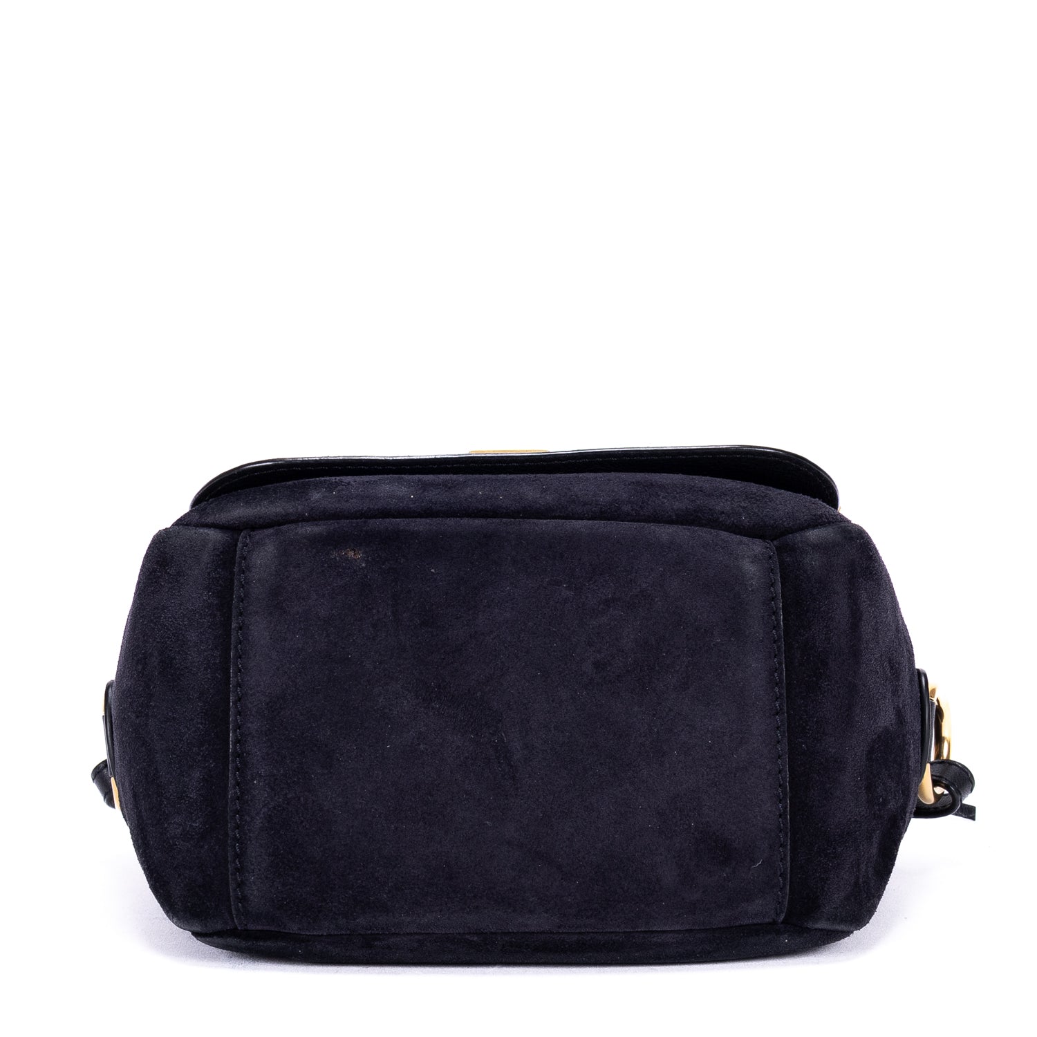 Shoulder Bag Indy Camera Crossbody Black Sude Leather