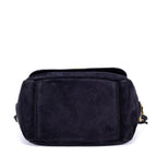 Sac à bandoulière Indy Camera en cuir suédé noir