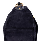 Shoulder Bag Indy Camera Crossbody Black Sude Leather