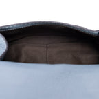Bolso de Hombro Mini Drew de Piel de Becerro Granulada Azul