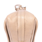 Sac bandoulière Small Paraty en cuir de veau grainé beige