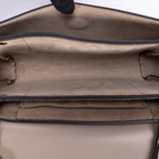 Bolso al Hombro Faye Pequeño Piel de Becerro Lisa Gris