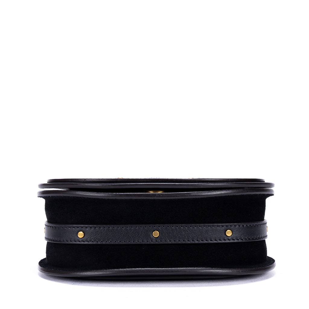 Bolso de hombro Nile Bracelet Bag de piel de becerro negra
