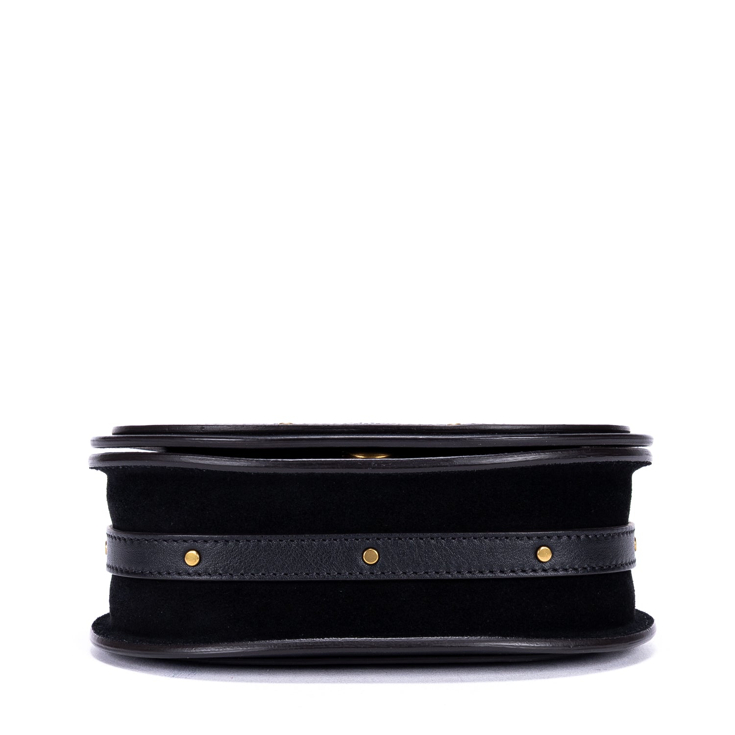 Bolso de hombro Nile Bracelet Bag de piel de becerro negra