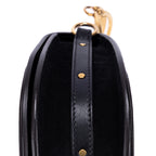 Bolso de hombro Nile Bracelet Bag de piel de becerro negra