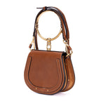 Bolso de mano Nile Bracelet Bag Piel de becerro lisa marrón
