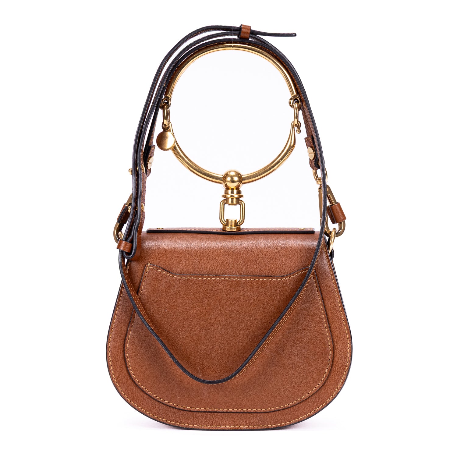 Handbag Nile Bracelet Bag Brown Smooth Calfskin Leather