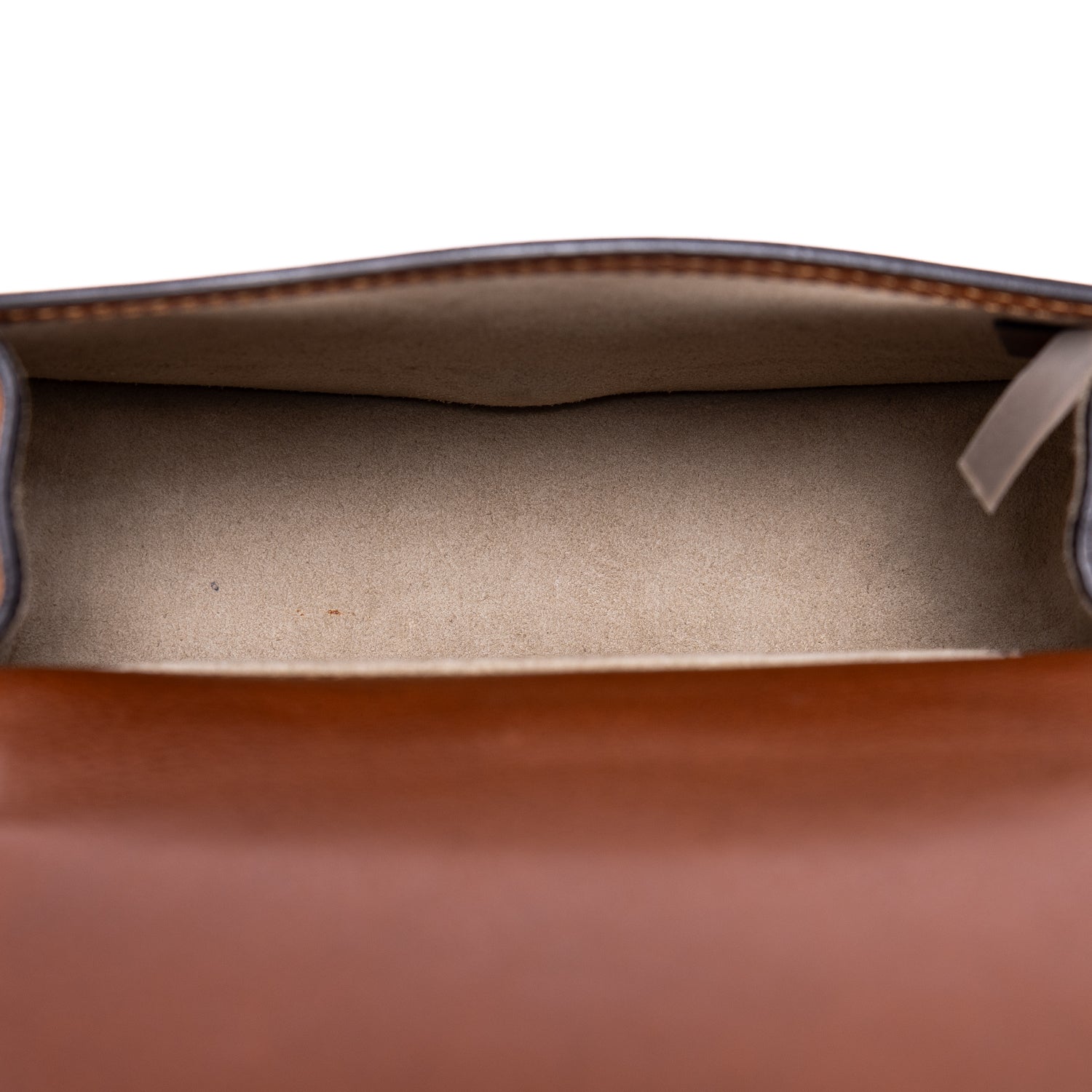 Bolso de mano Nile Bracelet Bag Piel de becerro lisa marrón