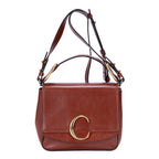 Shoulder Bag Small C Bag Small Brown Smooth Leather