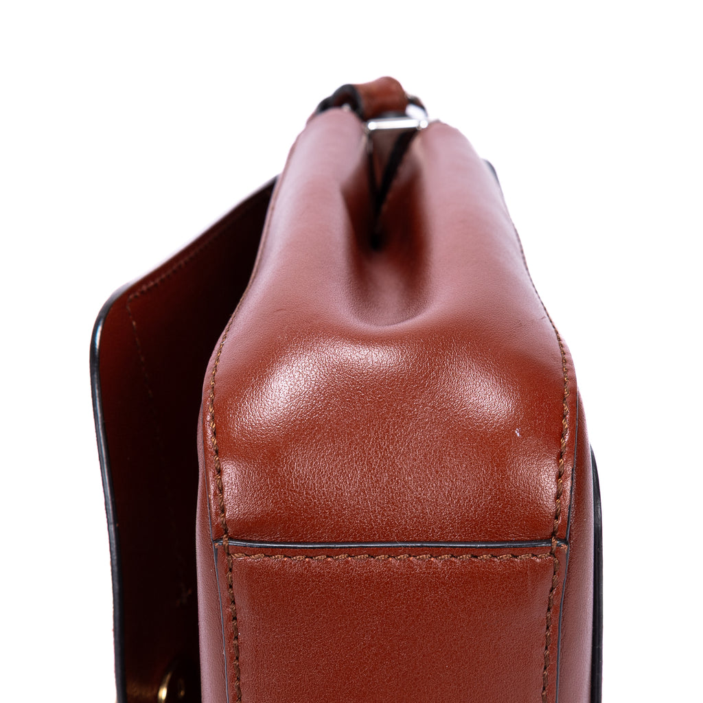 Shoulder Bag Small C Bag Small Brown Smooth Leather