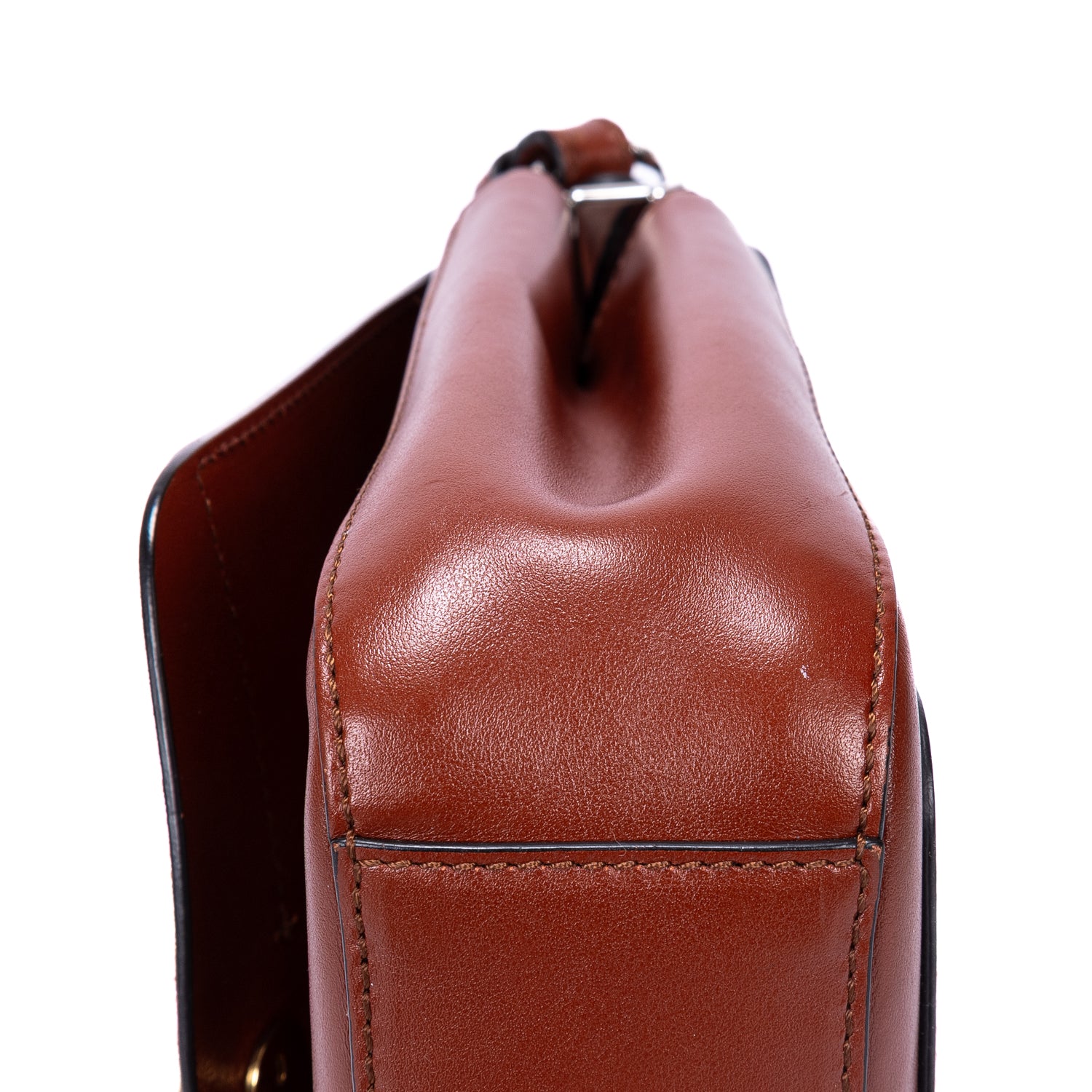 Shoulder Bag Small C Bag Small Brown Smooth Leather