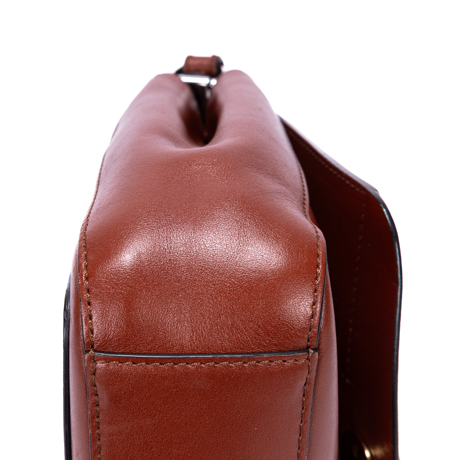 Shoulder Bag Small C Bag Small Brown Smooth Leather