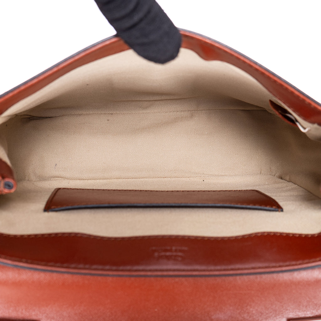 Shoulder Bag Small C Bag Small Brown Smooth Leather