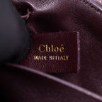 Bolso de hombro Penelope de piel de becerro lisa morada
