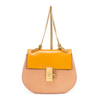 Shoulder Bag Drew Crossbody Small Orange Grained Calfskin Leather