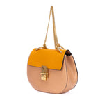 Shoulder Bag Drew Crossbody Small Orange Grained Calfskin Leather