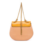 Shoulder Bag Drew Crossbody Small Orange Grained Calfskin Leather
