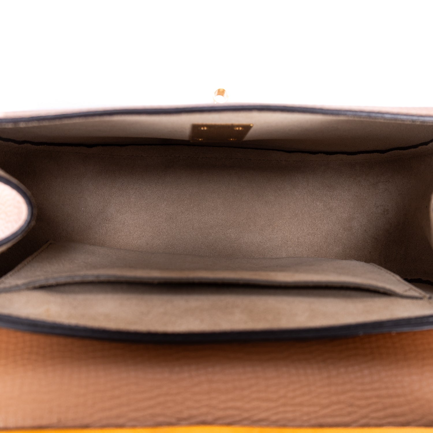 Shoulder Bag Drew Crossbody Small Orange Grained Calfskin Leather