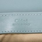 Sac porté épaule Mini C Bag Mini Cuir de crocodile gaufré bleu clair