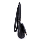 Bolso Bandolera Bamboo Nouveau Flecos Pequeño Piel Becerro Grabado Negro