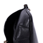 Bolso Bandolera Bamboo Nouveau Flecos Pequeño Piel Becerro Grabado Negro