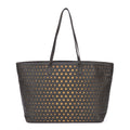 Bandolera Spalmati Star Laser Cut Roll Tote Bag Verde oscuro Lona con estrellas cortadas a láser