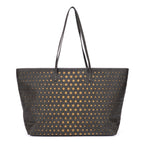 Bandolera Spalmati Star Laser Cut Roll Tote Bag Verde oscuro Lona con estrellas cortadas a láser