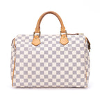 Bandolera Speedy 30 Damier Azur color marfil