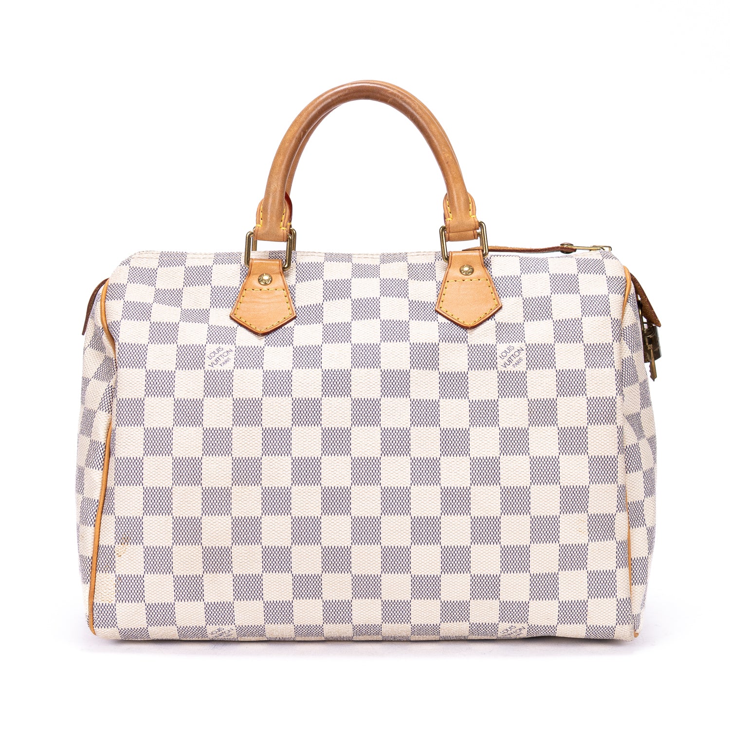 Shoulder Bag Speedy 30 Ivory Damier Azur