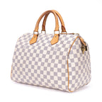Bandolera Speedy 30 Damier Azur color marfil