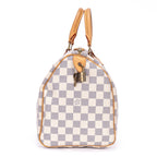 Bandolera Speedy 30 Damier Azur color marfil