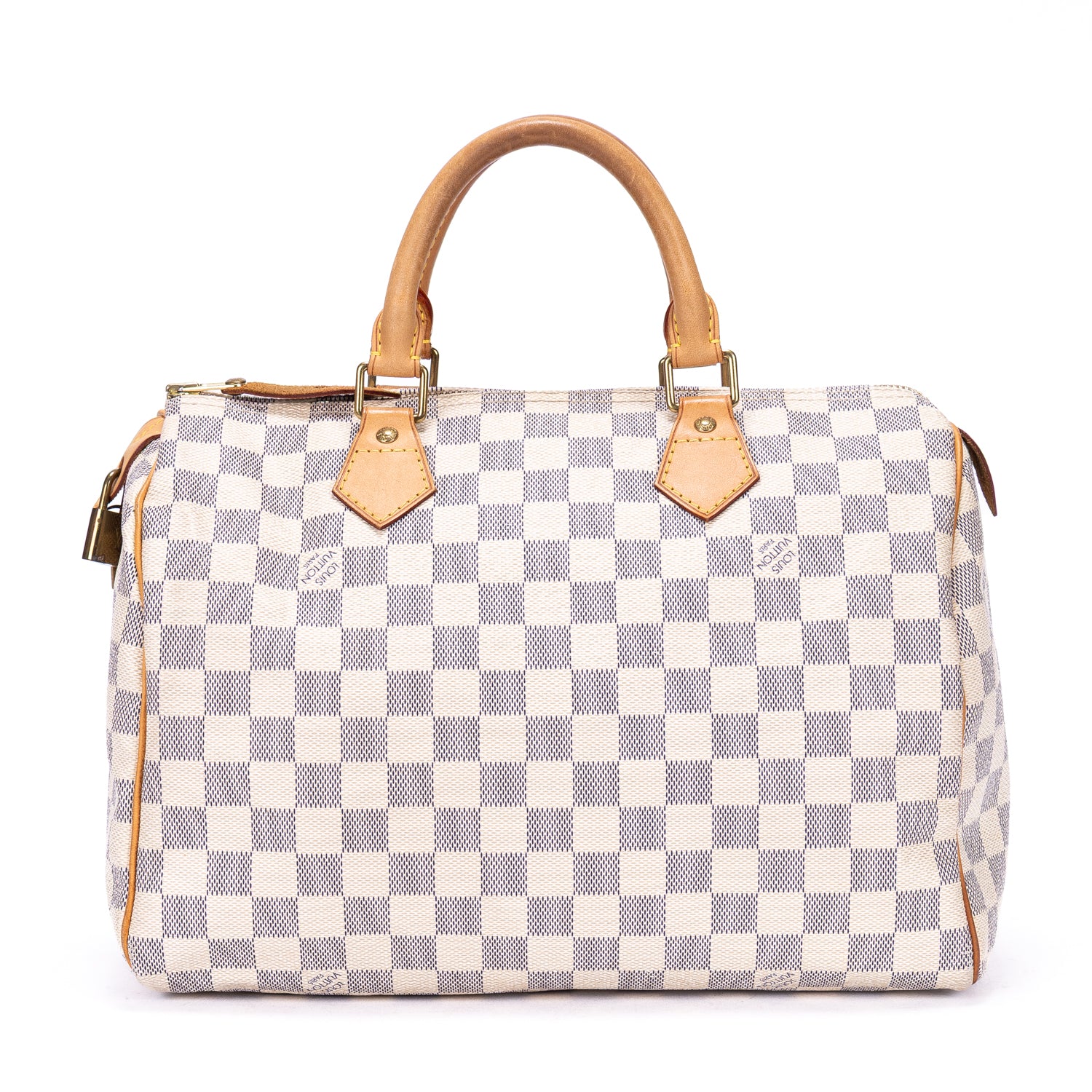 Shoulder Bag Speedy 30 Ivory Damier Azur