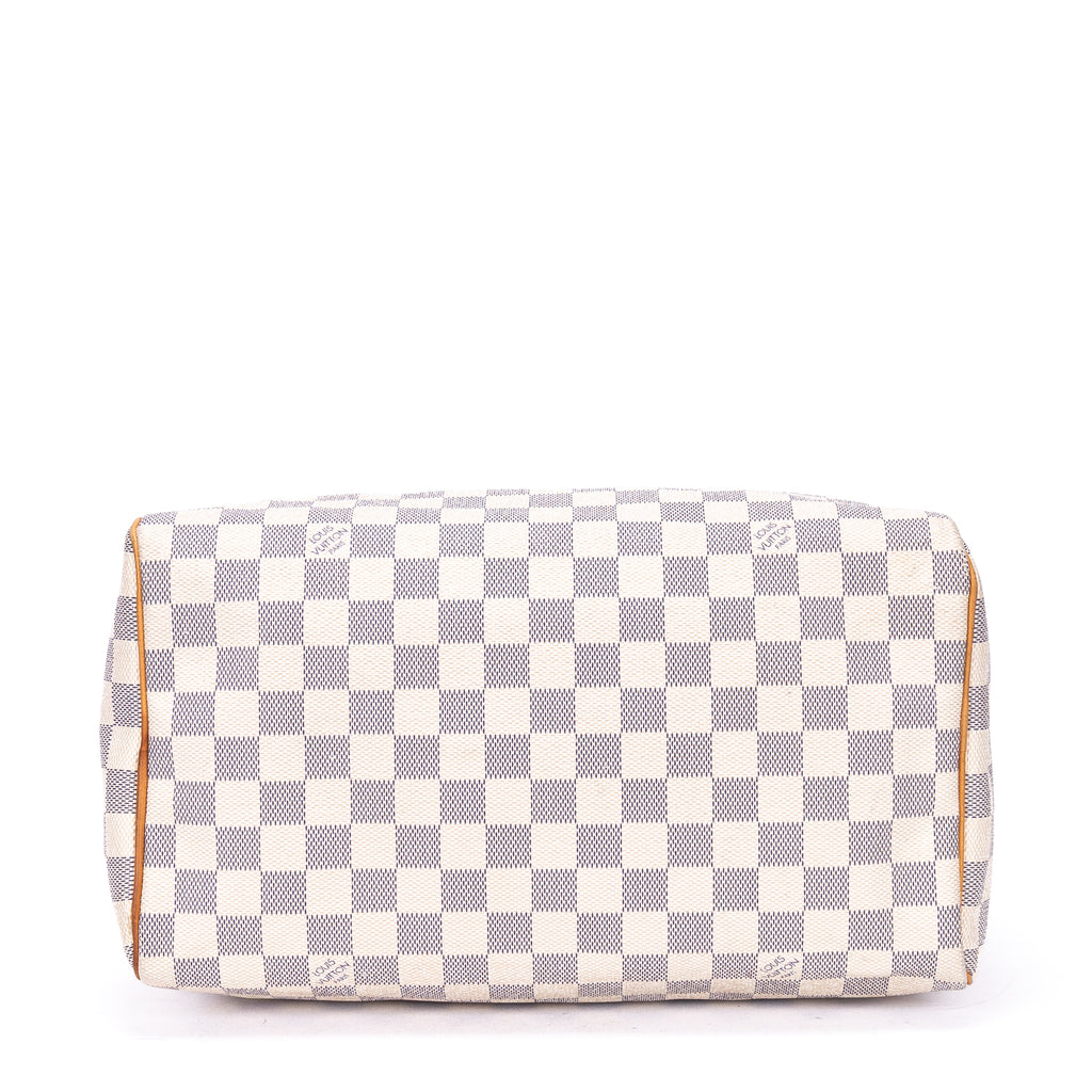 Bandolera Speedy 30 Damier Azur color marfil