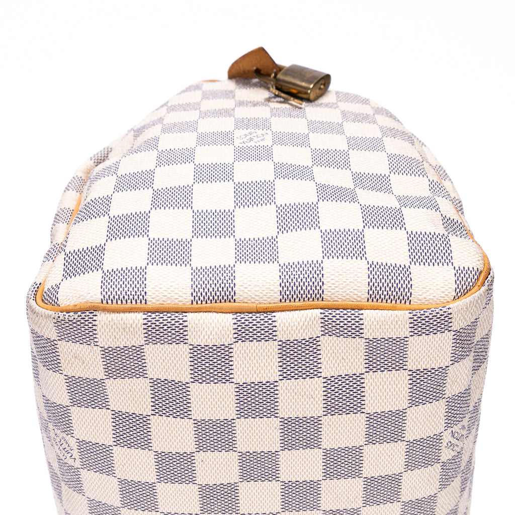 Bandolera Speedy 30 Damier Azur color marfil