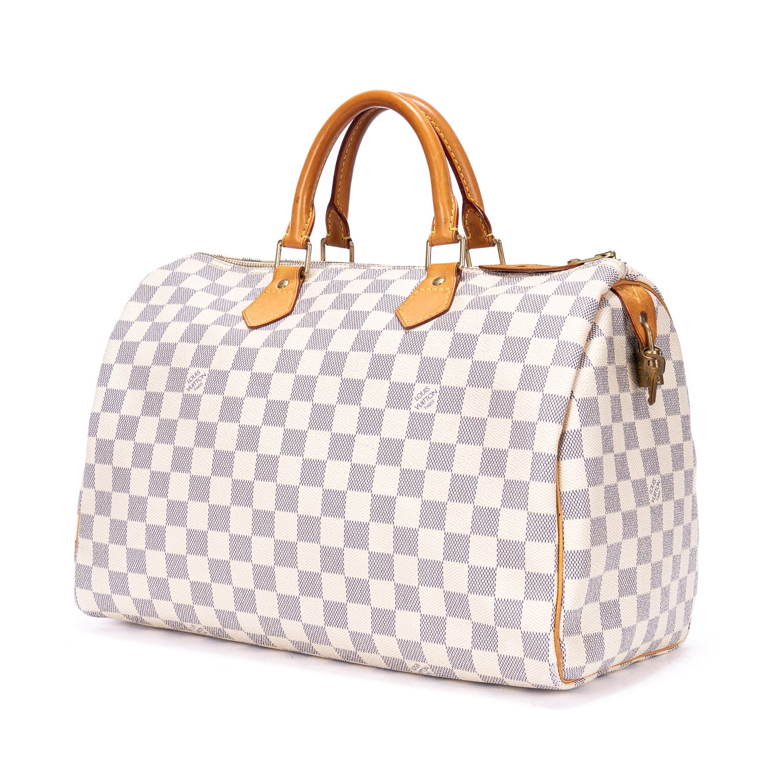 Shoulder Bag Speedy 35 Ivory Damier Azur