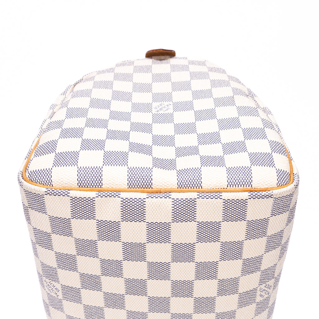 Bolso de hombro Speedy 35 Damier Azur color marfil