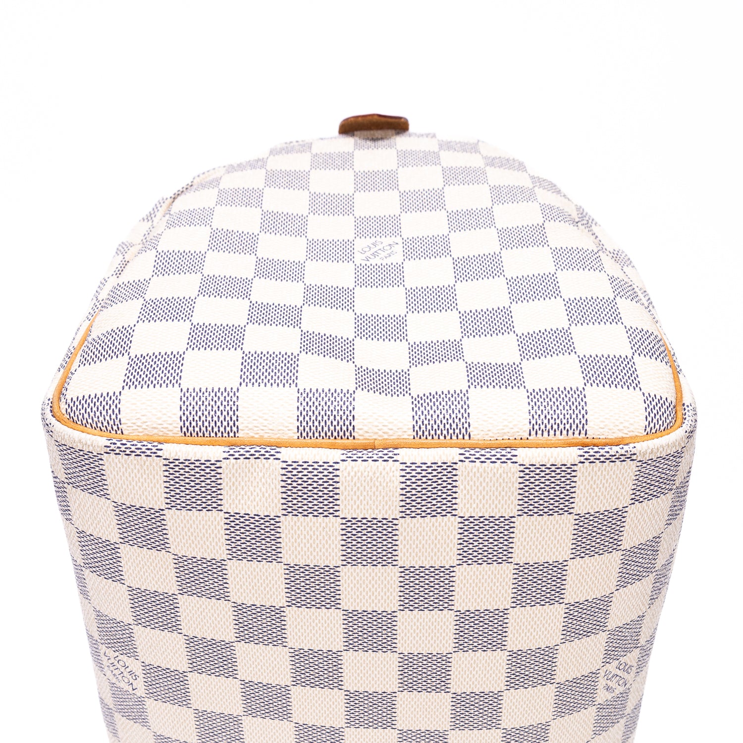 Bolso de hombro Speedy 35 Damier Azur color marfil