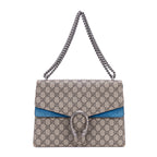 Sac porté épaule moyen Dionysus Chain Crossbody en toile Suprême beige