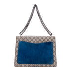 Sac porté épaule moyen Dionysus Chain Crossbody en toile Suprême beige