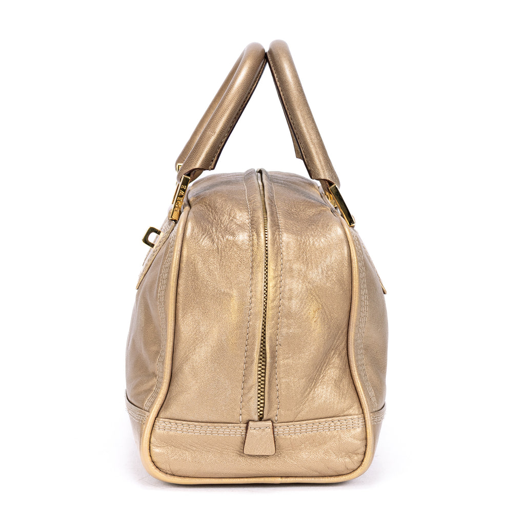 Bolso de hombro Amazona 28 Tote Bag de piel de becerro dorada