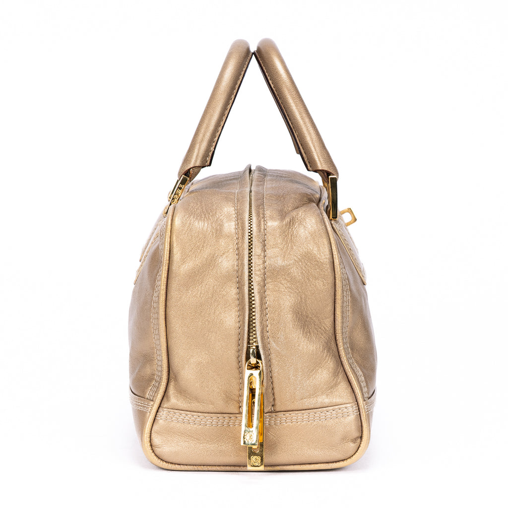 Bolso de hombro Amazona 28 Tote Bag de piel de becerro dorada